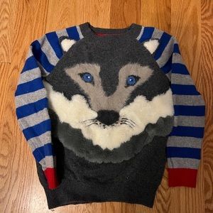Boden Wolf Sweater, 6-7yr